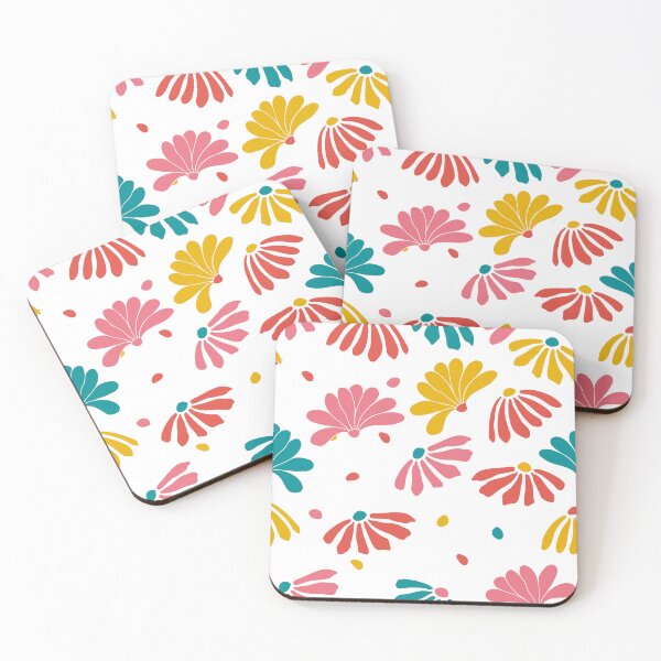 Item preview, Abstract seamless repeat floral texture pattern design with punchy colors of spring designed and sold by DesignsByMadiha.
