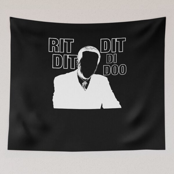 Item preview, The Óffice Andy Bernard Rit Dit Dit Di Doo Bes black designed and sold by yortonvernet6.