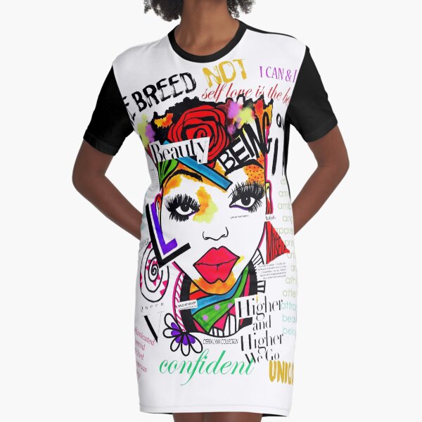 ARTFIRMATION COLLECTION - BEING ME Graphic T-Shirt Dress