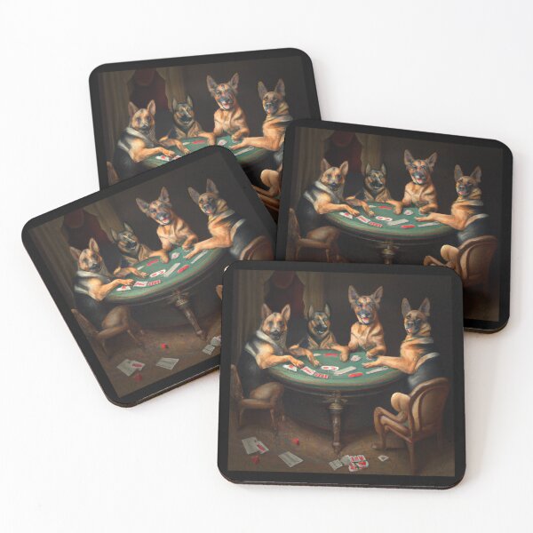 Item preview, German Shepherds Playing Poker designed and sold by jamie Omahen.