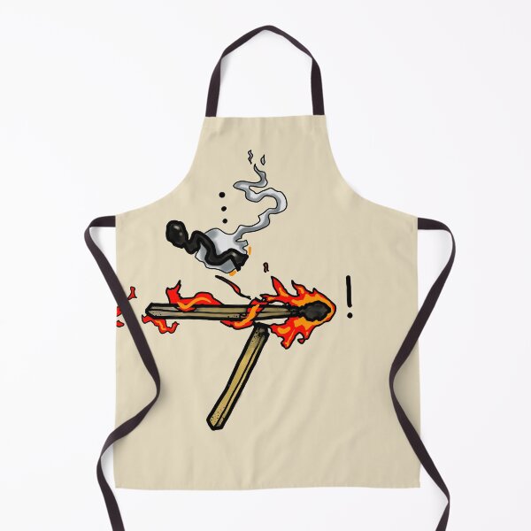 Item preview, Match Stick Fatality - tattoo style art - fire and smoke designed and sold by Dopamine Dumpster.