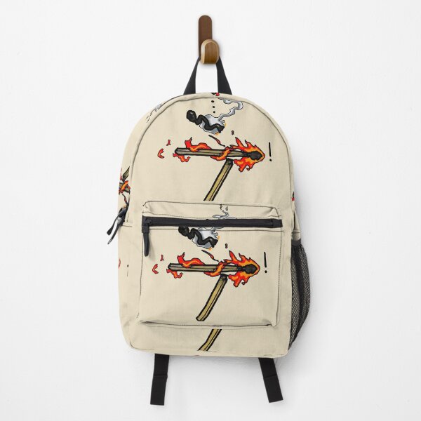 Item preview, Match Stick Fatality - tattoo style art - fire and smoke designed and sold by Dopamine Dumpster.