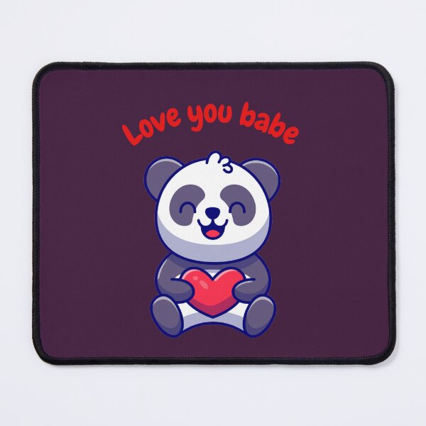 Item preview, Cute cartoon panda.love you babe designed and sold by Fufustyle.