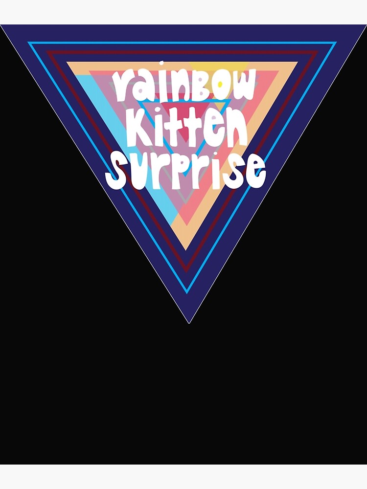 "Rainbow Kitten Surprise Sticker" Poster for Sale by danintiago Redbubble