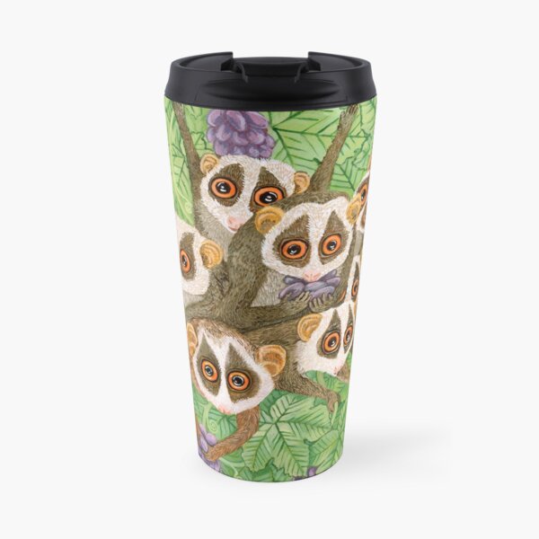 Affe Loris Familie Thermobecher
