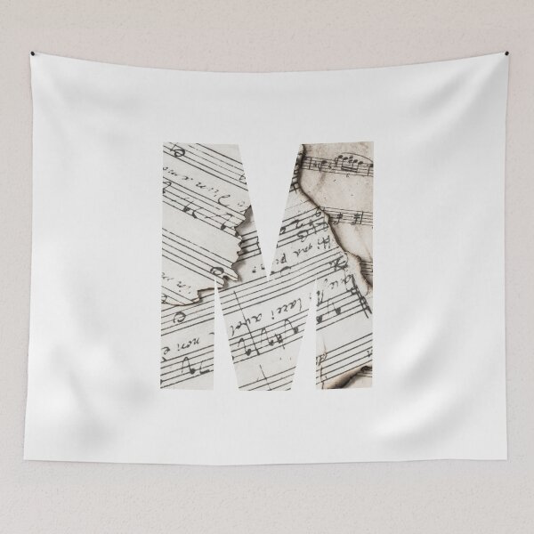 Item preview, Sheet Music Alphabet Letter 'M' designed and sold by AJGDesignsByAsh.
