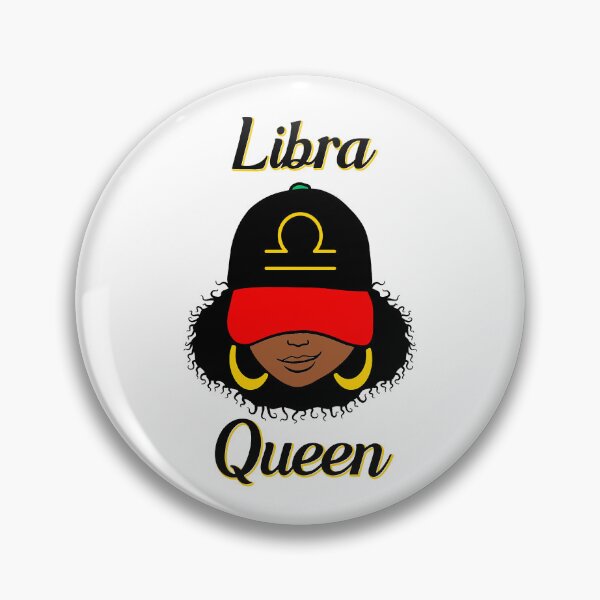 Item preview, Libra Queen Ebony Women In Cap Zodiac designed and sold by R&BApparel.