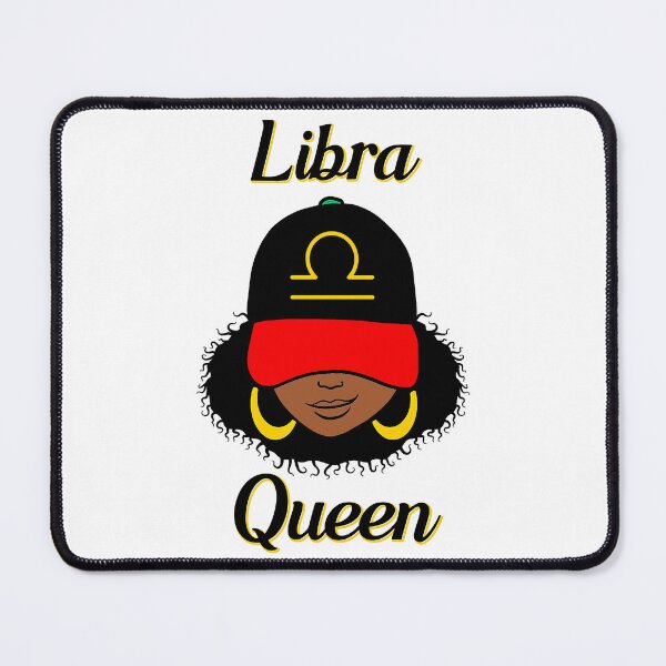 Item preview, Libra Queen Ebony Women In Cap Zodiac designed and sold by R&BApparel.
