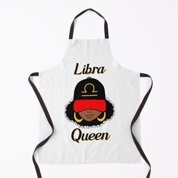 Item preview, Libra Queen Ebony Women In Cap Zodiac designed and sold by R&BApparel.
