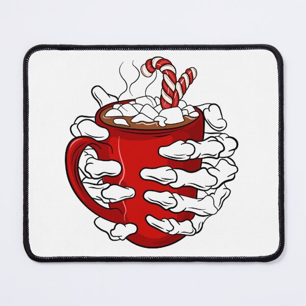 Item preview, Skeleton hands holding hot cocoa cup designed and sold by Nagn.