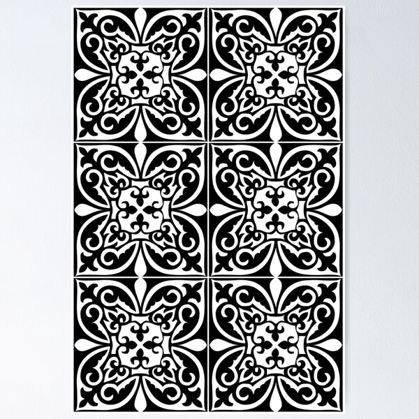 Madison Tile Stencil - Patchwork Wall Stencil- Kitchen Wall Stencil