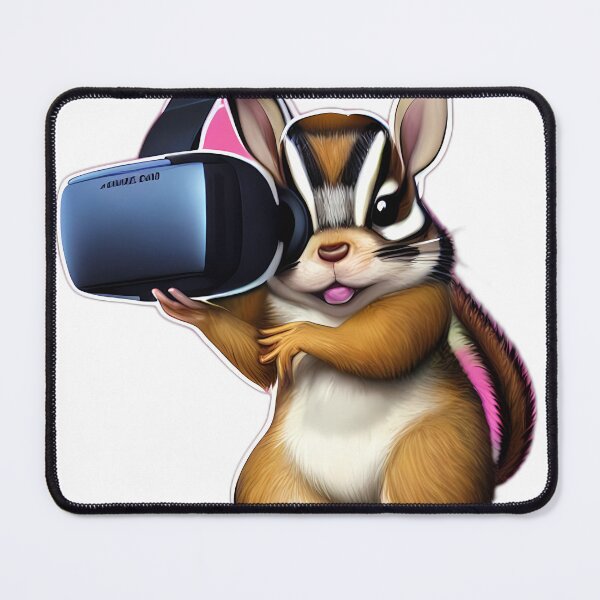 Item preview, Cute Chipmunk Curious about VR Headset designed and sold by Digital-Davinci.