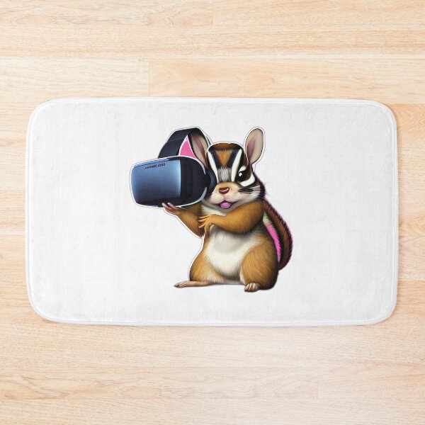 Item preview, Cute Chipmunk Curious about VR Headset designed and sold by Digital-Davinci.