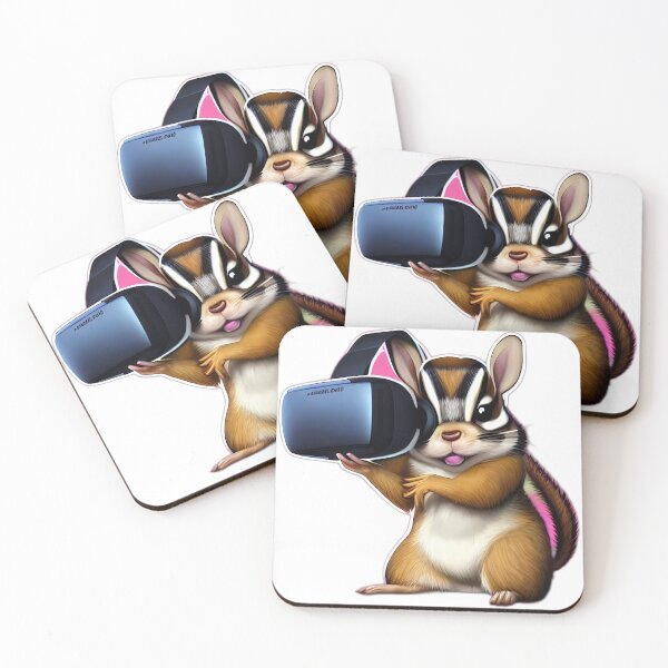 Item preview, Cute Chipmunk Curious about VR Headset designed and sold by Digital-Davinci.