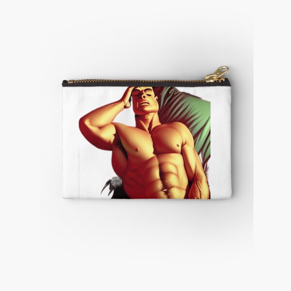 Item preview, sleeping hunk-green pillow designed and sold by zheworkstudio.