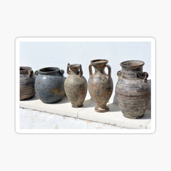 Greek pottery. Ancient vases Sticker