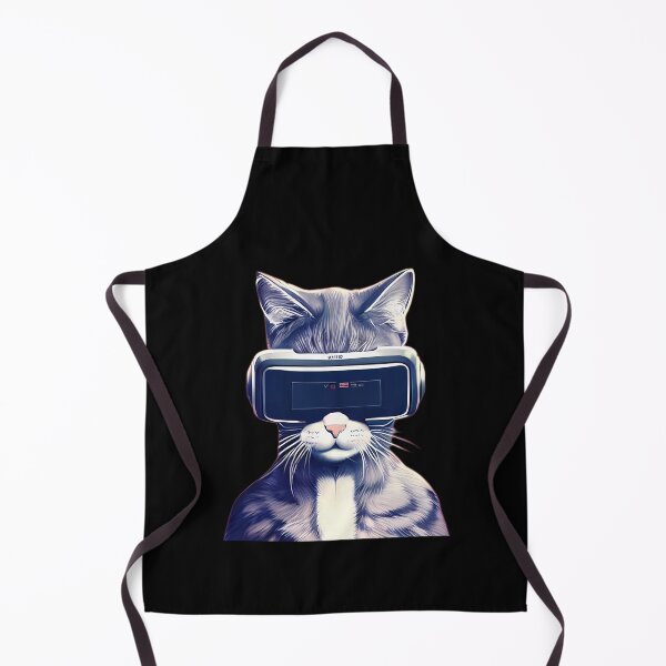 Item preview, Cool Grey Cat wearing VR Headset in the Metaverse designed and sold by Digital-Davinci.
