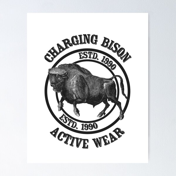 Item preview, Charging Bison Original Active Wear Authentic Vintage Established 1990 designed and sold by Legit Hooligan.