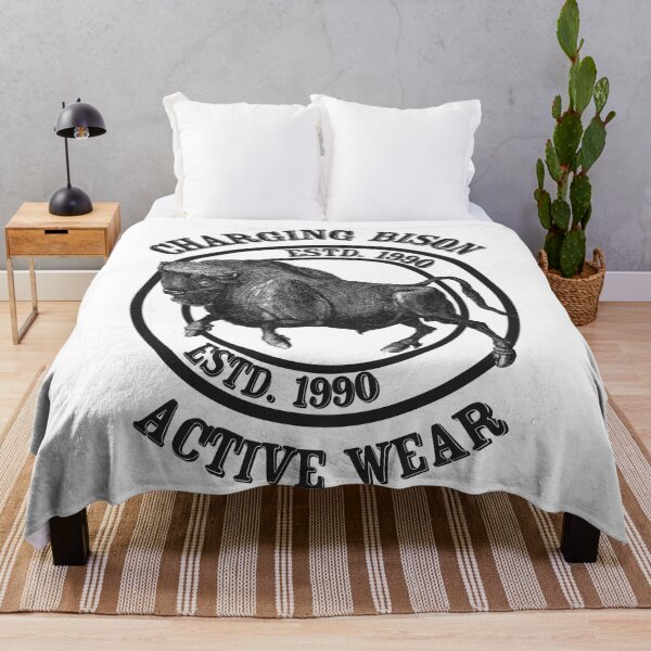 Aperçu de l'œuvre Charging Bison Original Active Wear Authentique Vintage Créé en 1990 créée et vendue par Legit Hooligan.