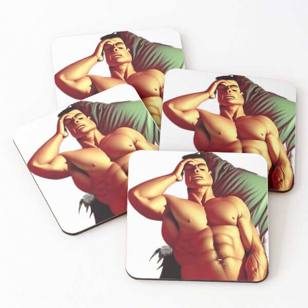 Item preview, sleeping hunk-green pillow designed and sold by zheworkstudio.