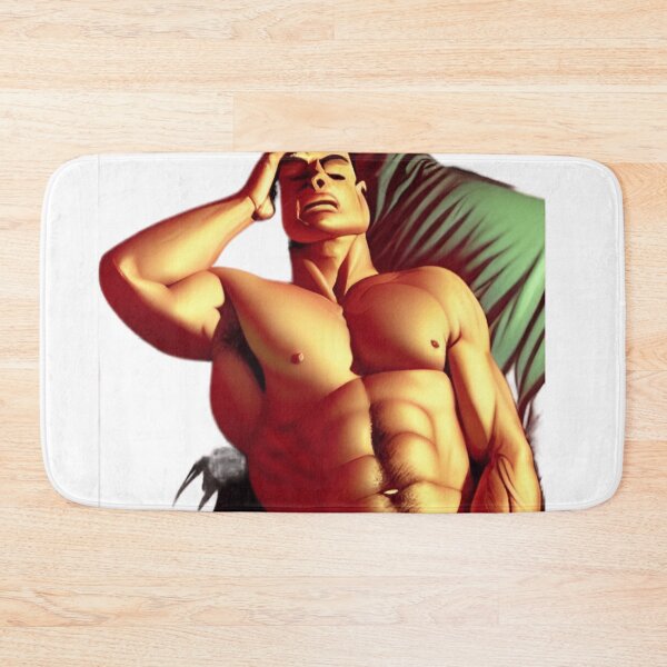 Item preview, sleeping hunk-green pillow designed and sold by zheworkstudio.