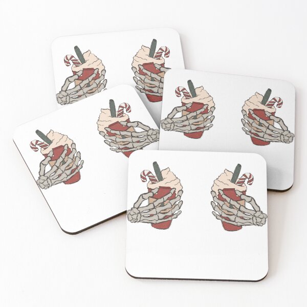 Item preview, skeleton hand boob coffee christmas designed and sold by hieuhieustore.