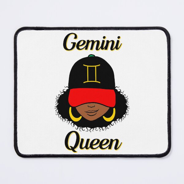 Item preview, Gemini Queen Ebony Women In Cap Zodiac designed and sold by R&BApparel.