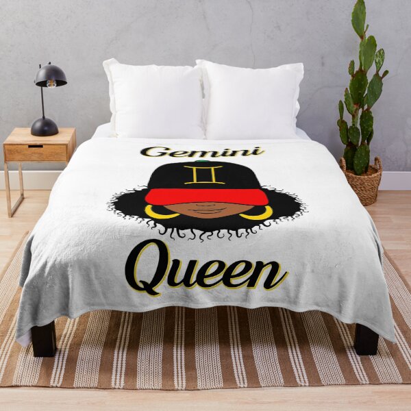 Item preview, Gemini Queen Ebony Women In Cap Zodiac designed and sold by R&BApparel.