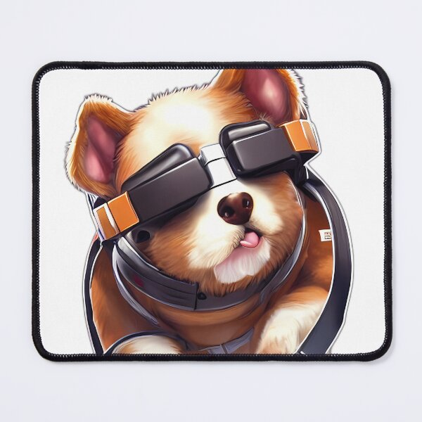 Item preview, Dog Corgi Puppy wearing retro VR Glasses designed and sold by Digital-Davinci.