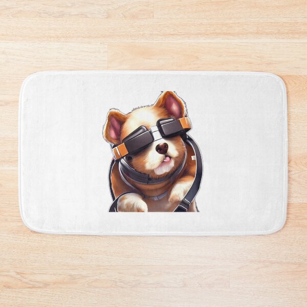 Item preview, Dog Corgi Puppy wearing retro VR Glasses designed and sold by Digital-Davinci.