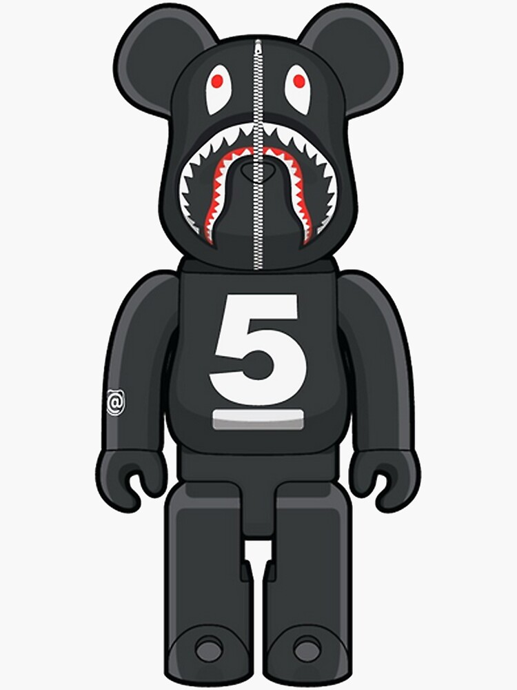 5 Pcs Bearbrick Stickers 