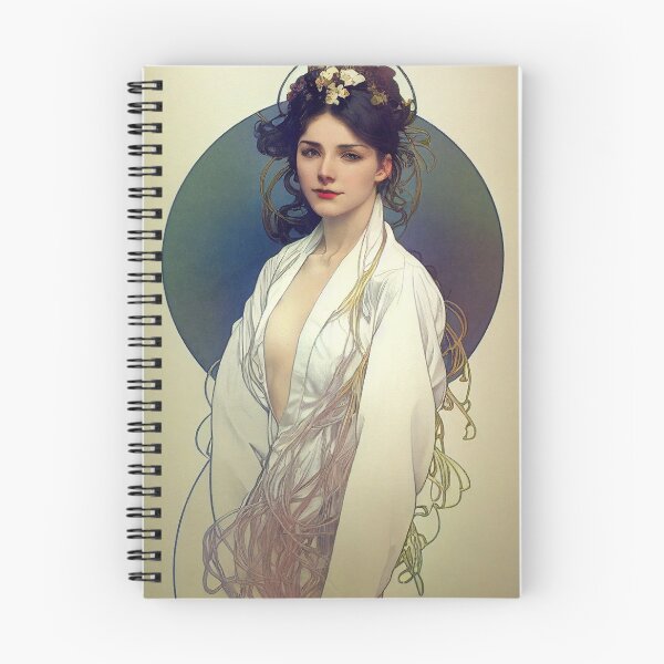 Item preview, Nymph of Medical Chemistry Art Nouveau Style Abstract designed and sold by ARTIFLAVE.
