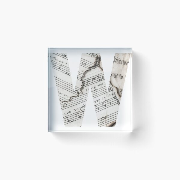 Item preview, Sheet Music Alphabet Letter 'W' designed and sold by AJGDesignsByAsh.