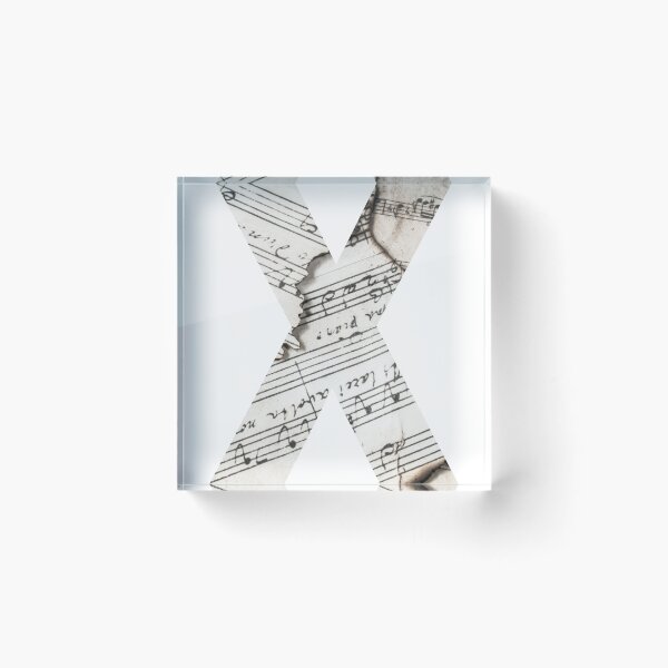 Item preview, Sheet Music Alphabet Letter 'X' designed and sold by AJGDesignsByAsh.