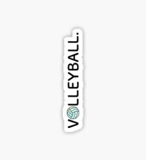 Blue and green Marble volleyball. Sticker