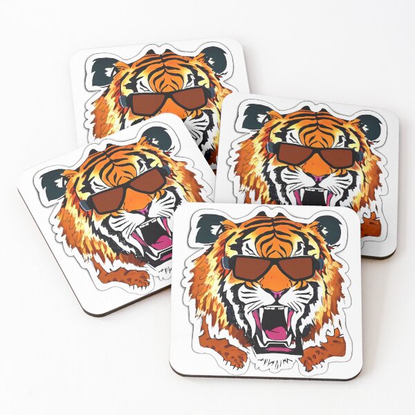 Item preview, Tiger Roar wearing Cool Sunglasses designed and sold by Digital-Davinci.