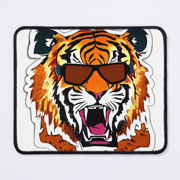 Item preview, Tiger Roar wearing Cool Sunglasses designed and sold by Digital-Davinci.