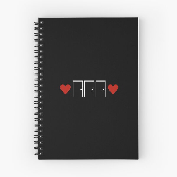 Item preview, THREE DOORS Logo - White on Black designed and sold by threedoorsbooks.