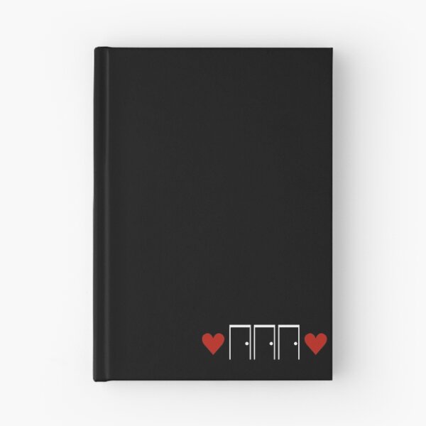 Item preview, THREE DOORS Logo - White on Black designed and sold by threedoorsbooks.