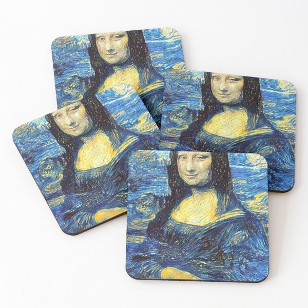Item preview, Starry Night Mona Lisa designed and sold by Devin Farinsky.