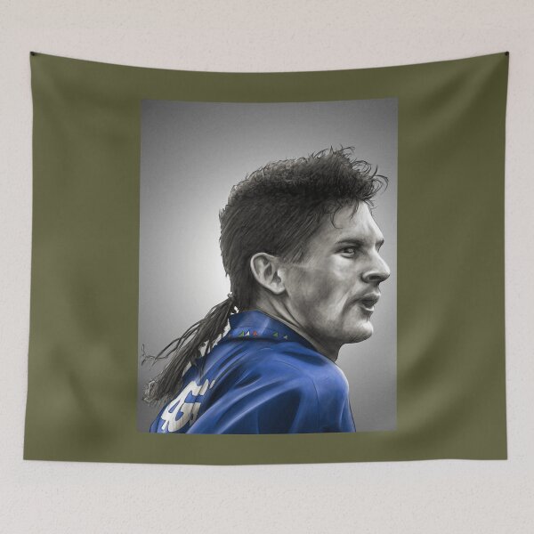 Item preview, Roberto Baggio - Italy Football Artwork Classic designed and sold by Gentile570674.