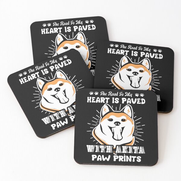 Item preview, The Road To My Heart Is Paved With Akita Paw Prints designed and sold by UnknownArtistt.