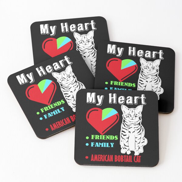 Item preview, My Heart My Friends My Family American Bobtail Cat designed and sold by UnknownArtistt.