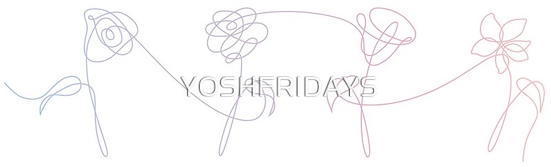 Download "BTS LOVE YOURSELF HER FLOWERS - GRADIENT" by YOSHFRIDAYS ...