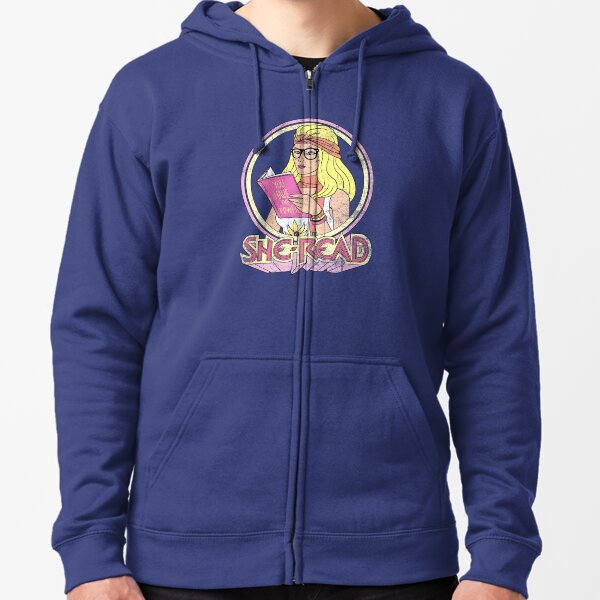 She-Read Zipped Hoodie