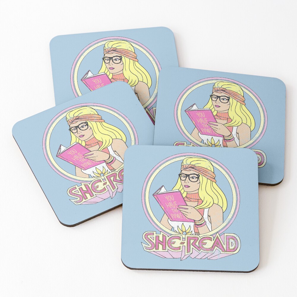 She-Read Coasters (Set of 4)
