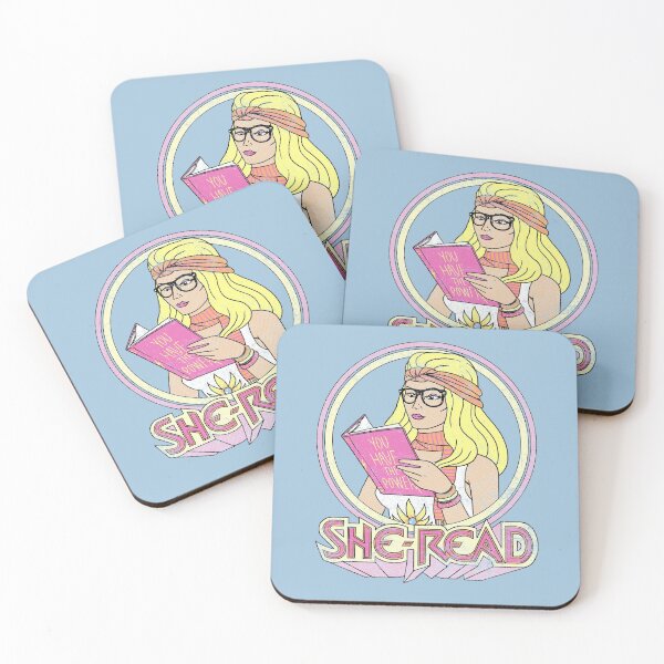 She-Read Coasters (Set of 4)