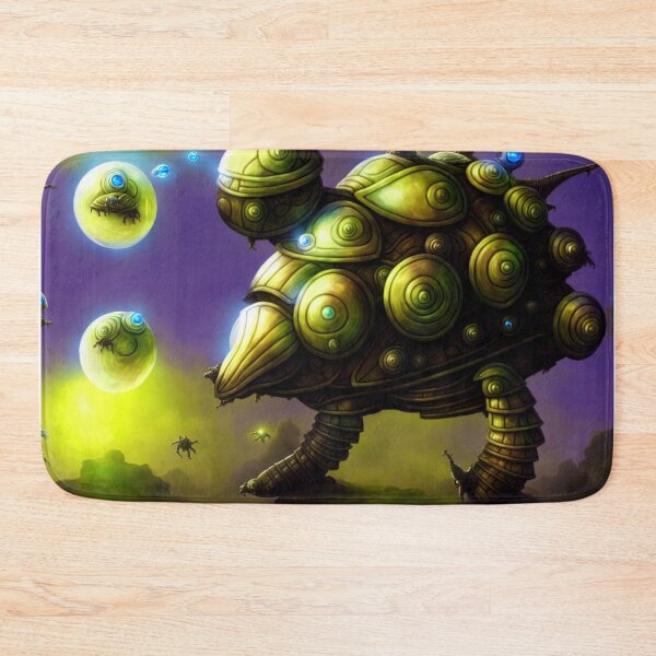 Item preview, A stompy alien battlesnail with blue projectors and artificial moons designed and sold by BrachiaST.