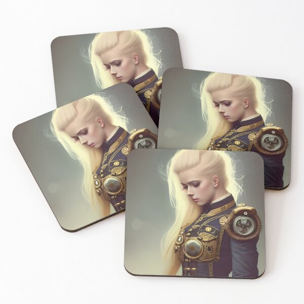 Item preview, Beautiful blonde steampunk Officer in Military Uniform designed and sold by Eliteijr.