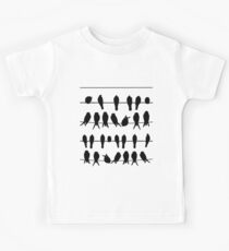 More Birds on Wires Kids Tee